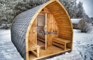 Igloo badstue med terrasse