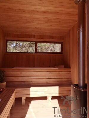 Moderne badstue utendørs sauna hytte mini (1)