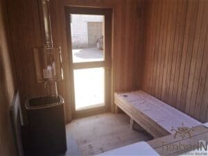 Moderne badstue utendørs sauna hytte mini (10)