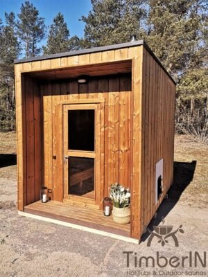 Moderne badstue utendørs sauna hytte mini (16)