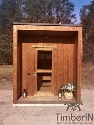 Moderne badstue utendørs sauna hytte mini (25)