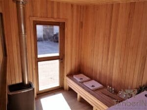 Moderne badstue utendørs sauna hytte mini (28)