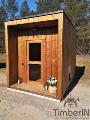 Moderne badstue utendørs sauna hytte mini (30)