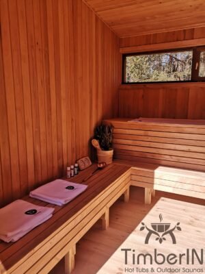 Moderne badstue utendørs sauna hytte mini (35)