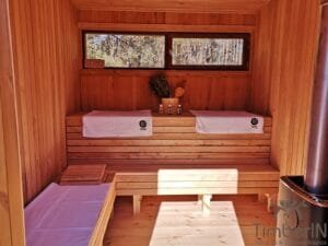 Moderne badstue utendørs sauna hytte mini (40)
