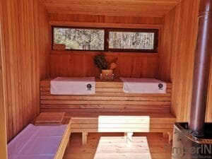 Moderne badstue utendørs sauna hytte mini (41)