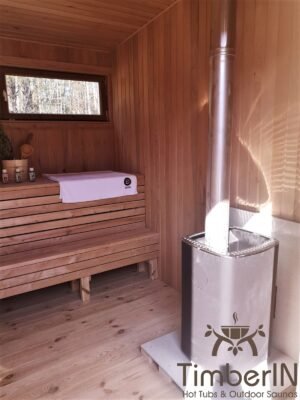 Moderne badstue utendørs sauna hytte mini (6)