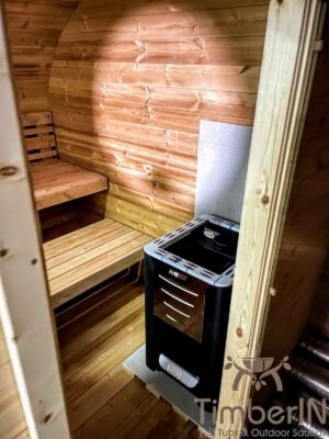 Oval utendørs sauna badstue Hobbit (3)