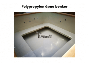 Polypropylen åpne benker for rektangulær badestamp