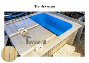 Sibirisk gran for rektangulær badestamp