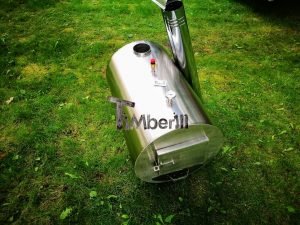 Ekstern rustfritt stål ovn for badestamper [Rund modell] TimberIN (3)