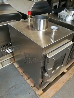 Ekstern rustfritt stål ovn for badestamper [rektangulær modell] (13)