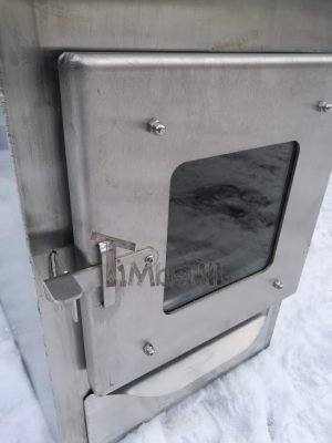 Ekstern rustfritt stål ovn for badestamper [rektangulær modell] (23)