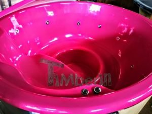 Badestamp i glassfiber med integrert ovn levende farger (12)