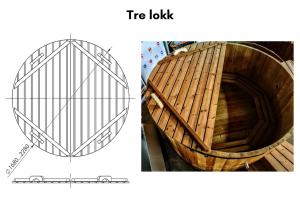 Badestamp treverk termotre lag