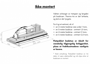 Ikke montert til tunsa badstuen