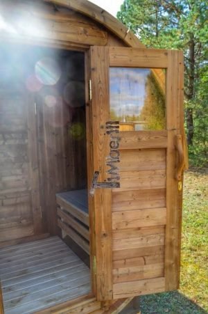 Utendørs vedfyrt tønne badstuer (18)