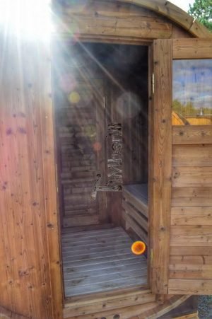 Utendørs vedfyrt tønne badstuer (19)