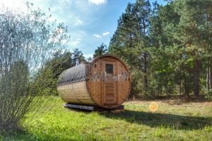 Utendørs vedfyrt tønne badstuer (4)