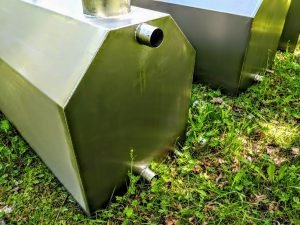 Ekstern rustfritt stål ovn for badestamper [Octagon modell] (10)