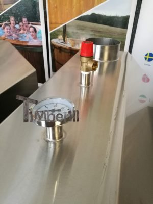 Ekstern rustfritt stål ovn for badestamper [Octagon modell] (14)