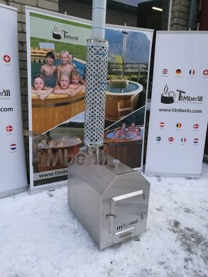 Stufa esterna per la vasca idromassaggio [modello ottagonale] (34)