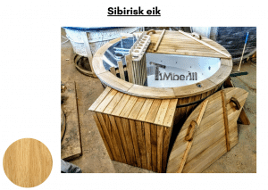 Sibirisk eik Utendørs badestamp elektrisk oppvarming ovn