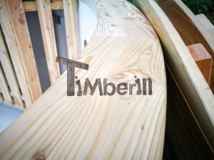 Badestamp i plast polypropylen med 2 LED of luftboble massasjesystem 13