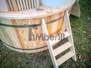 Badestamp i plast polypropylen med 2 LED of luftboble massasjesystem 23