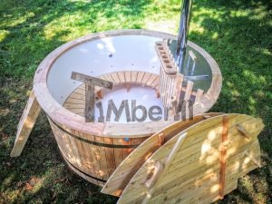 Badestamp i plast polypropylen med 2 LED of luftboble massasjesystem 26
