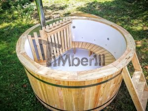 Badestamp i plast polypropylen med 2 LED of luftboble massasjesystem 27