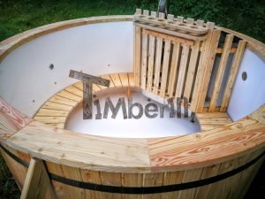 Badestamp i plast polypropylen med 2 LED of luftboble massasjesystem 5