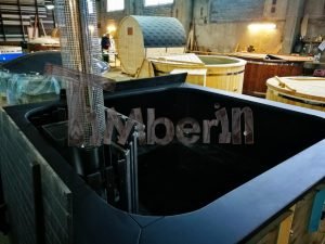 Badestamp i plast firkantet jacuzzi black 14