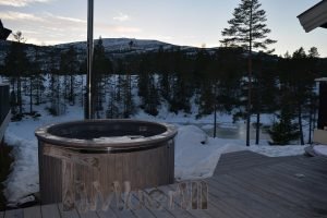 Badestamp i glassfiber med integrert ovn termo tre Wellness Royal, Gunnar Bjøru, Kongsberg, NORWAY (1)