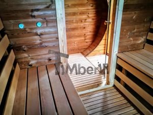 Utendørs fat sauna med trailer garderoben og vedovn (27)