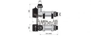 Elektrisk vannvarmer ovn for badestamp