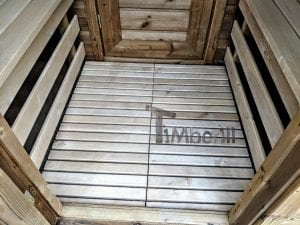 Utendørs igloo sauna med trailer garderoben og vedovn (27)