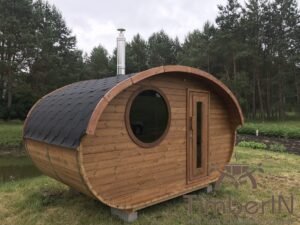 Utendørs hobbit stil badstue i tre (60)