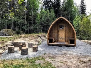 Utendørs badstue pod igloo standard (19)