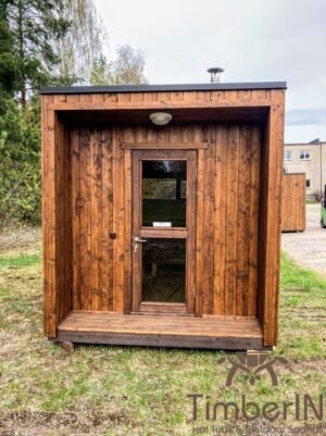 Moderne mini badstue utendørs sauna (10)