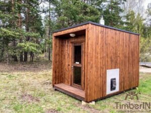 Moderne mini badstue utendørs sauna (3)