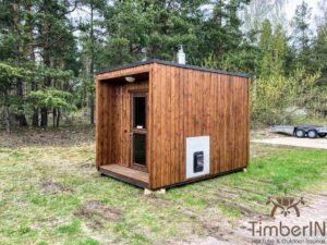 Moderne mini badstue utendørs sauna (4)