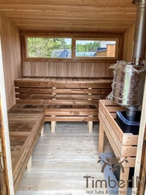Moderne mini badstue utendørs sauna (5)