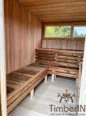 Moderne mini badstue utendørs sauna (7)