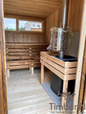 Moderne mini badstue utendørs sauna (8)