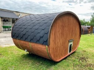 Oval utendørs sauna badstue Ellipse (2)