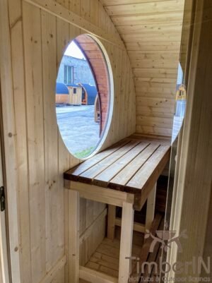 Oval utendørs sauna badstue Ellipse (3)