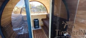 Utendørs badstuer sauna tønne LUXE (1)