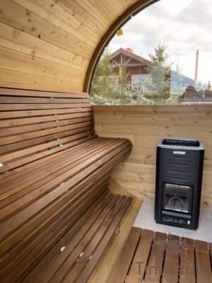 Utendørs badstuer sauna tønne LUXE (12)