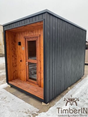 oderne mini badstue utendørs sauna (1)